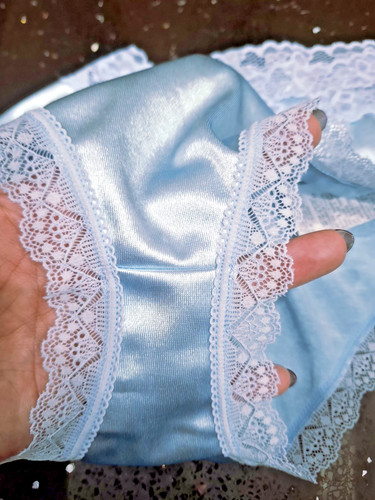 Baby blue silky soft - soft, glossy