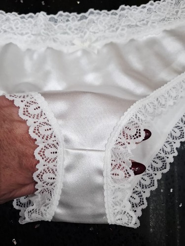 Bridal white silky soft glossy - white,
